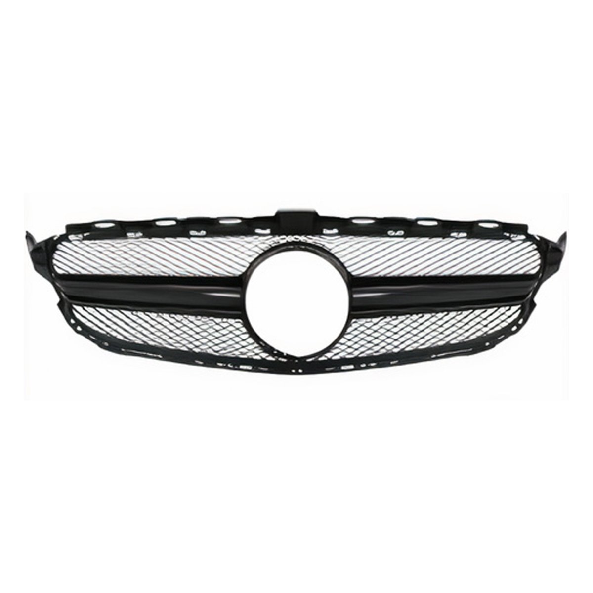 Mercedes-Benz C63 AMG Grille - Omac - Black - '15-'18 Mercedes-Benz C63 AMG Grille - Omac - Black - '15-'18